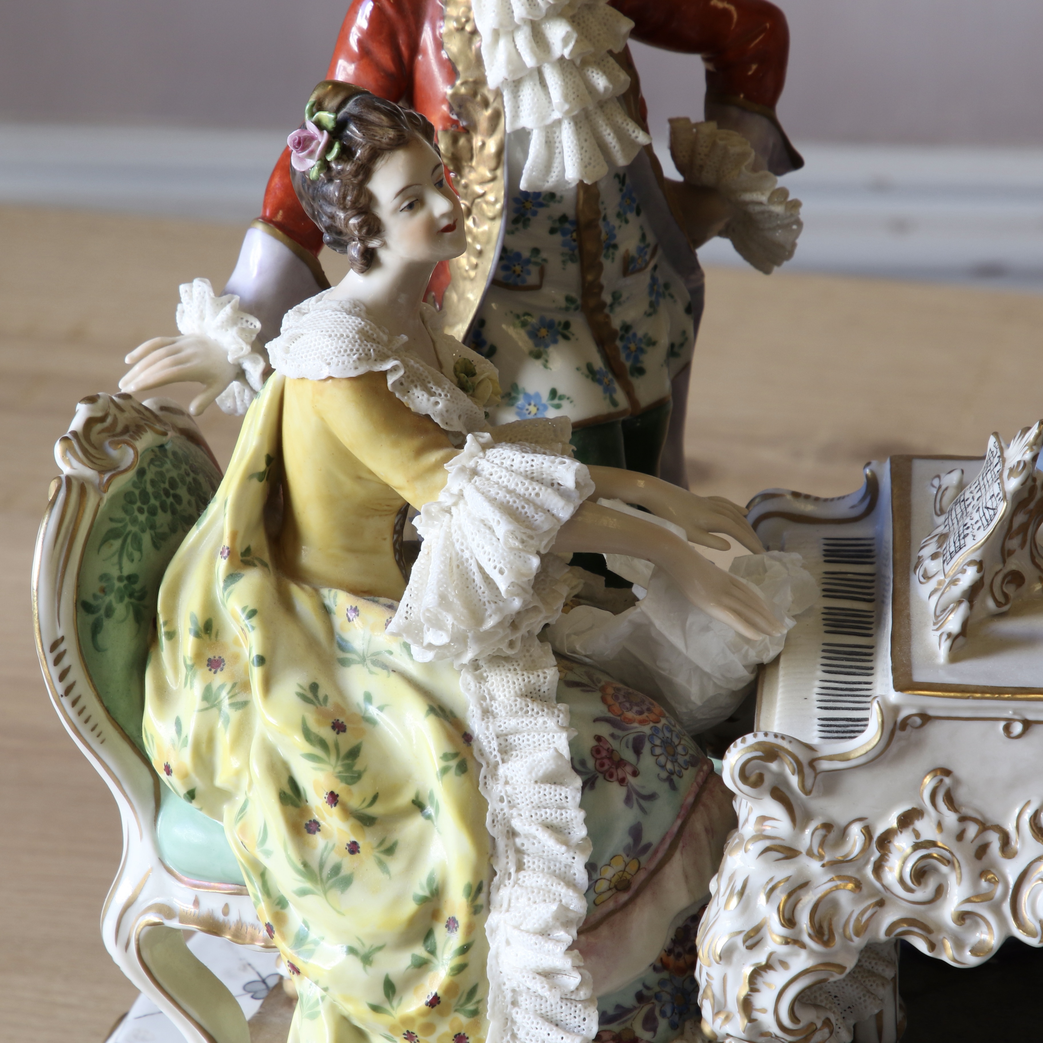 Dresden Porcelain Group of "The Recital"